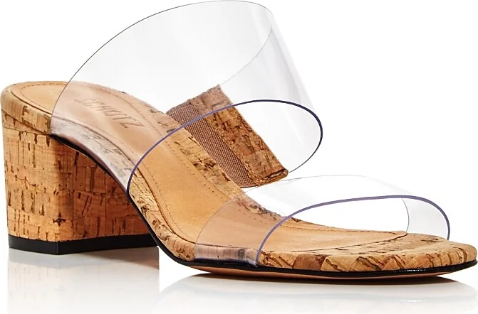 Schutz Women's Victorie Block Heel Slide Sandals
