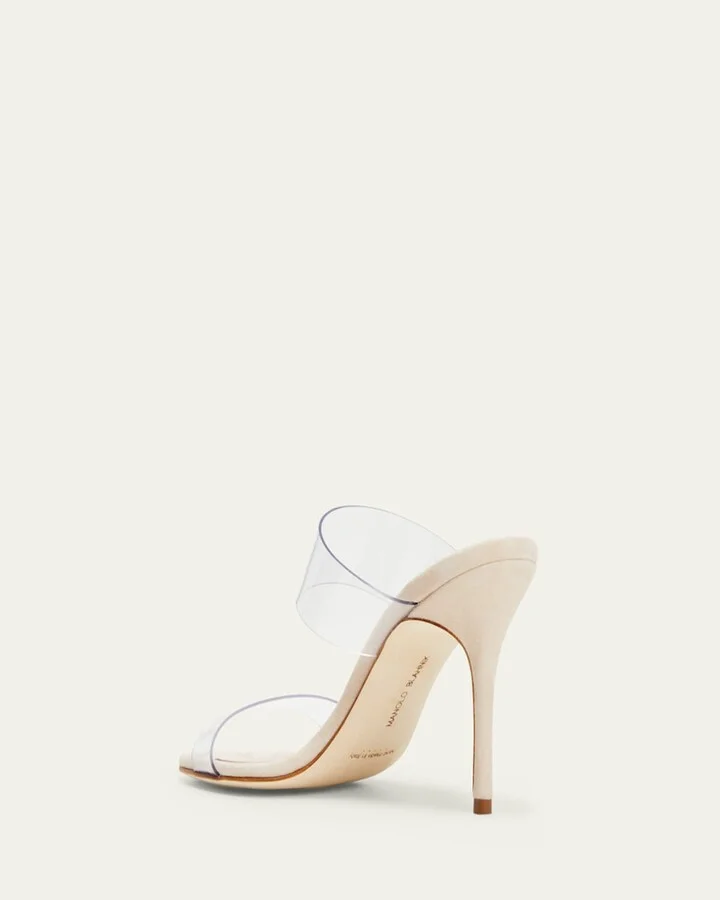 Scolto Clear Two-Band Slide Sandals - Image 2