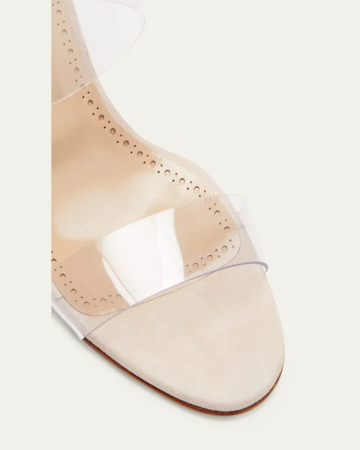 Scolto Clear Two-Band Slide Sandals - Image 3