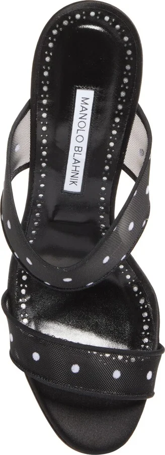 Scoltobi Polka Dot Mesh Sandal - Image 5
