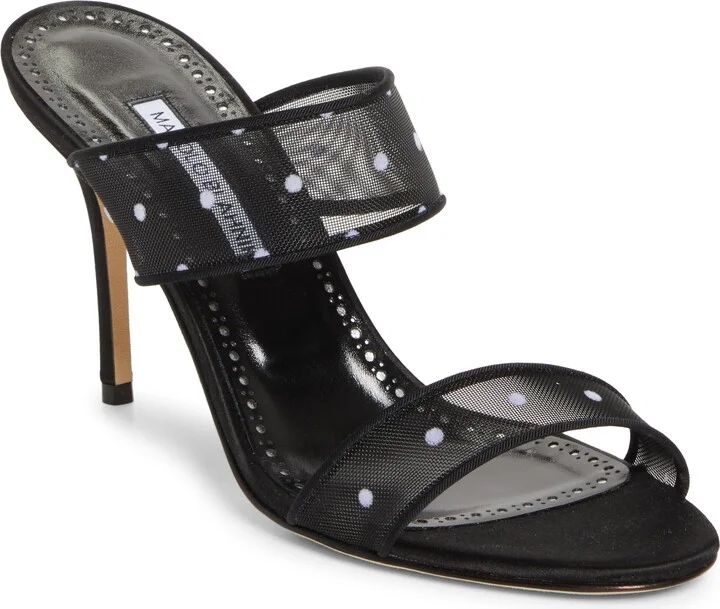 Scoltobi Polka Dot Mesh Sandal
