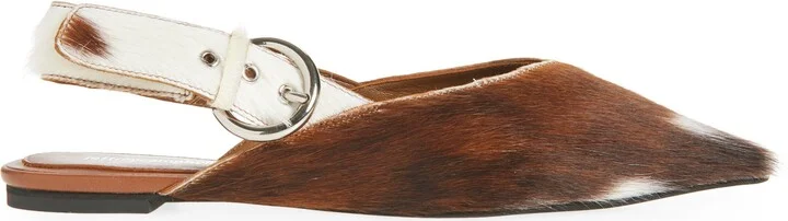 Scone Genuine Calf Hair Slingback Flat - Image 3