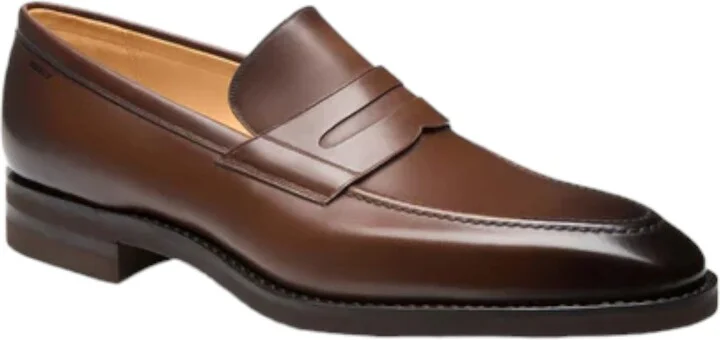 Score 6203093 Men's Brown Leather Loafers