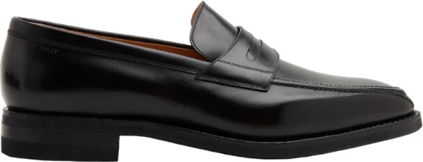 Score 6231393 Men's Black Calf Leather Loafers