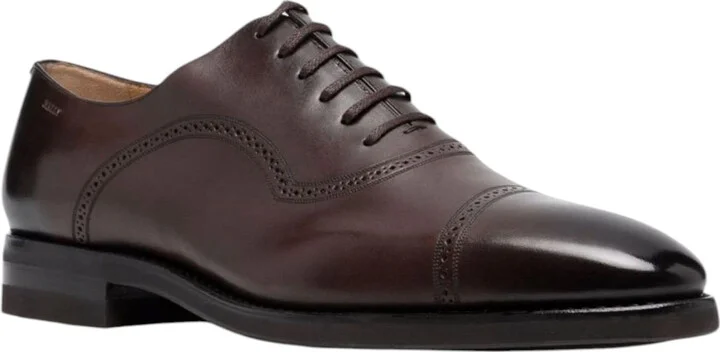Scotch 6231483 Men's Mid-Brown Calf Leather Oxford Shoes