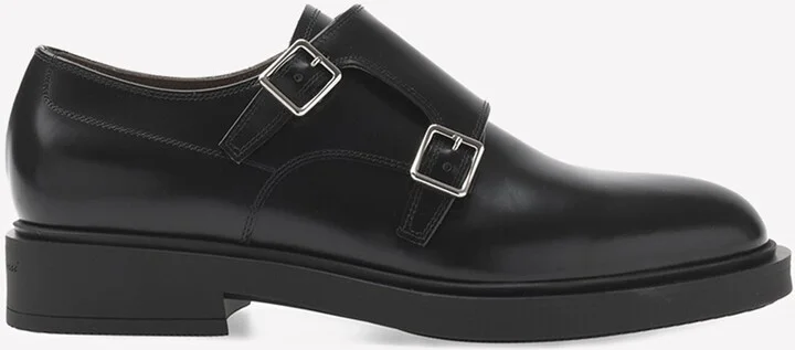 Scott Double Mock Straps Leather Shoes