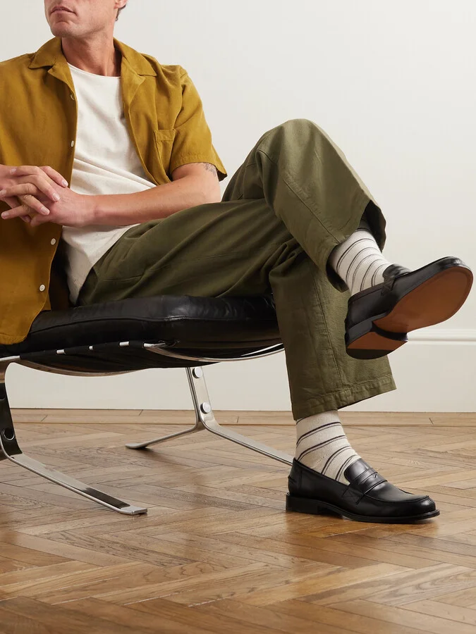 Scott Polished-Leather Penny Loafers - Image 2