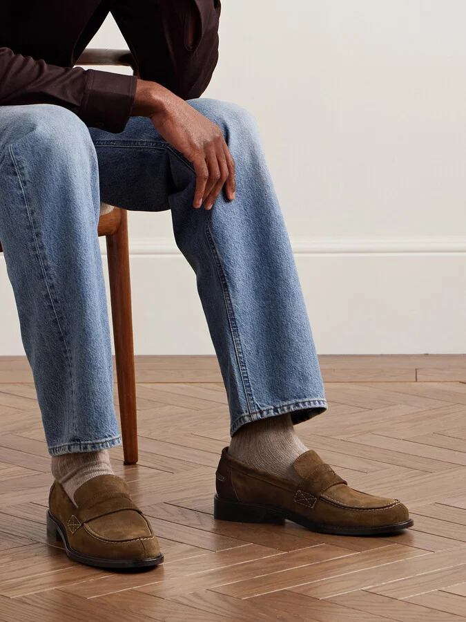 Scott Suede Penny Loafers - Image 2