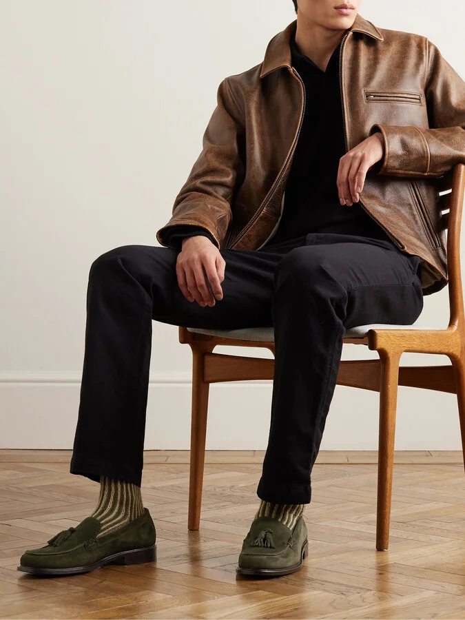 Scott Tasselled Suede Loafers - Image 2