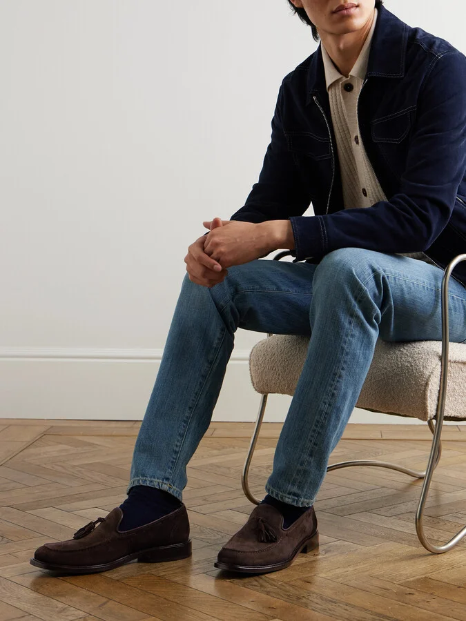 Scott Tasselled Suede Loafers - Image 2