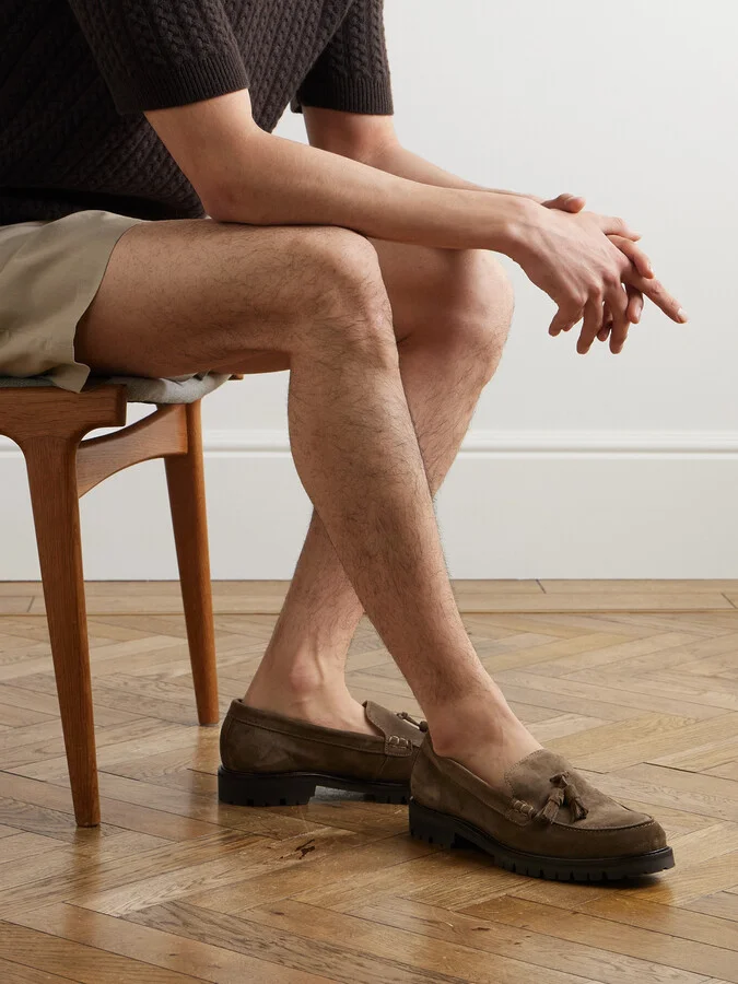 Scott Tasselled Suede Loafers - Image 2