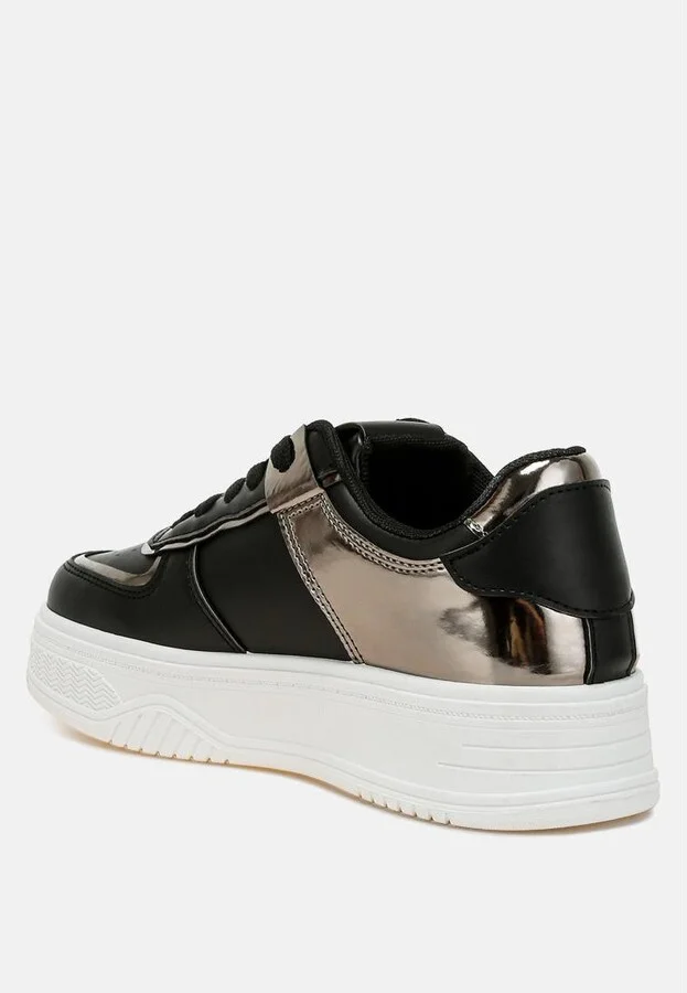 Scouts Metallic Paneling Platform Sneakers - Image 2