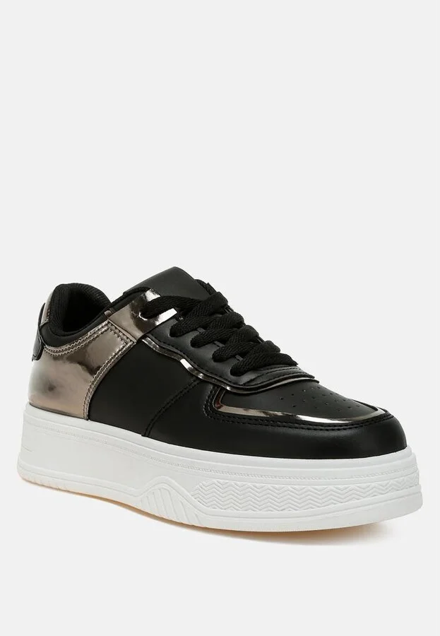 Scouts Metallic Paneling Platform Sneakers - Image 3
