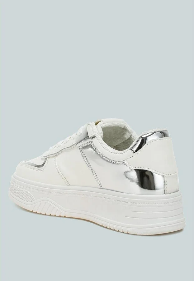Scouts Metallic Paneling Platform Sneakers - Image 4