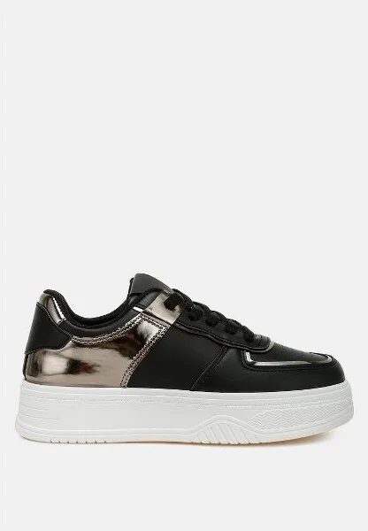 Scouts Metallic Paneling Platform Sneakers Women