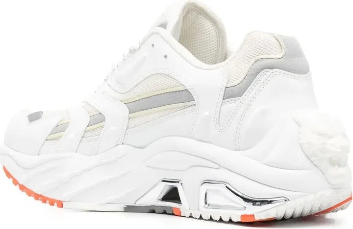 Scratch panelled lace-up sneakers - Image 3