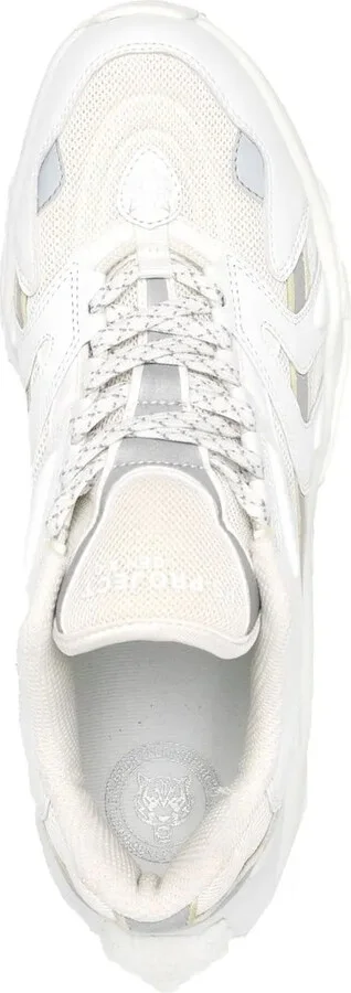 Scratch panelled lace-up sneakers - Image 4