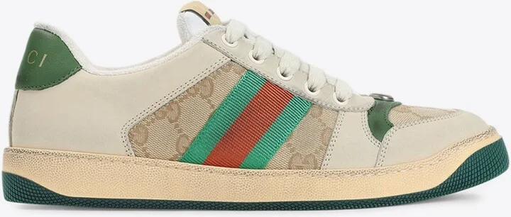 Screener Distressed Low-Top Sneakers