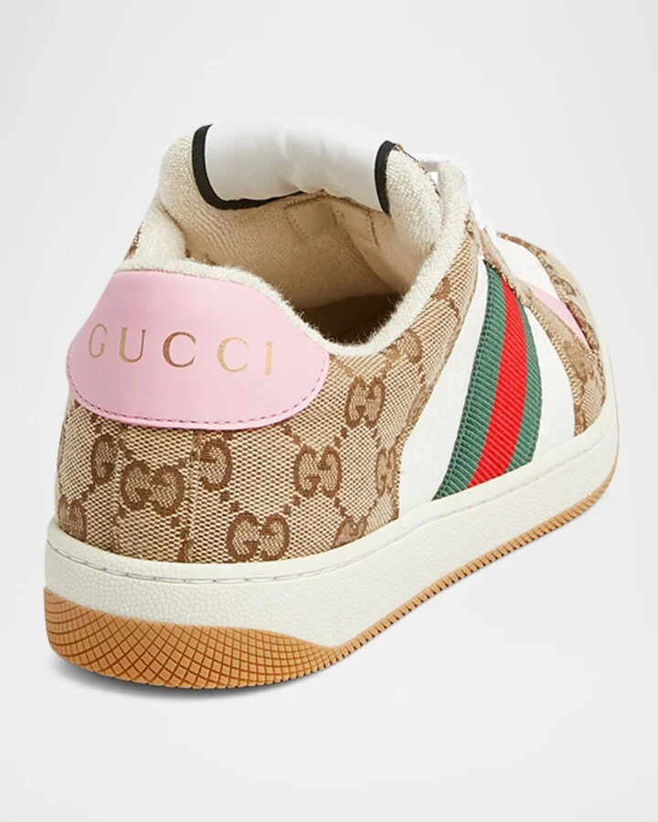 Screener GG Canvas and Leather Sneakers - Image 7