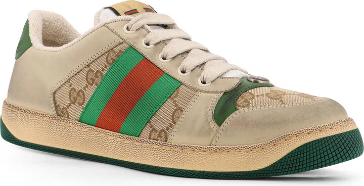 Screener Gg Low-top Vintage Leather Sneakers - Image 2