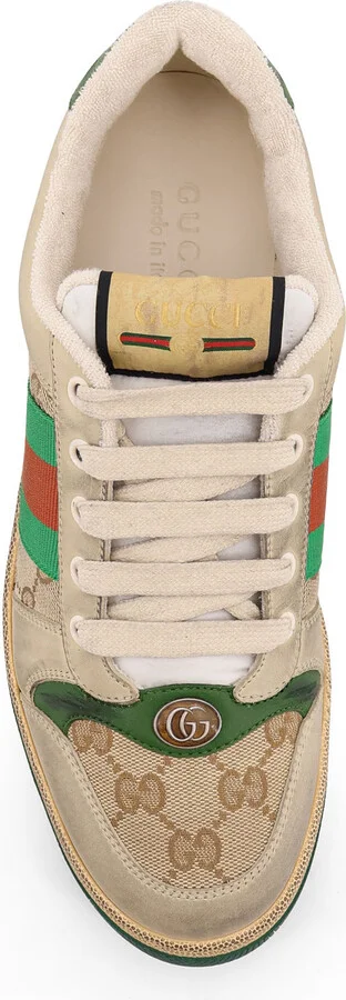 Screener Gg Low-top Vintage Leather Sneakers - Image 5