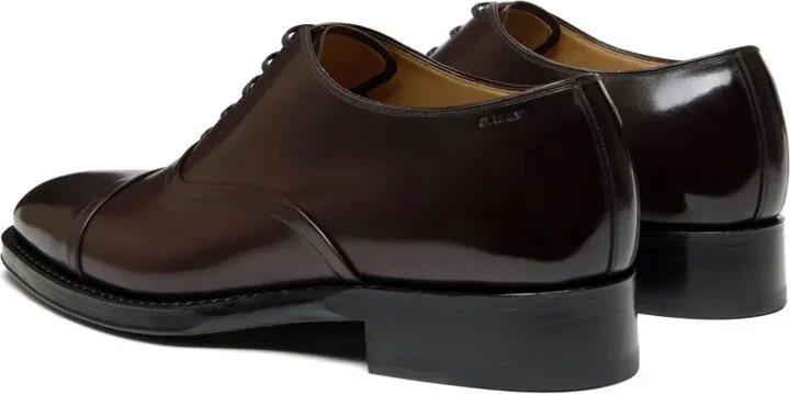 Scribe Un Oxford in Deep Burgundy Leather wide foot morphology - Image 3