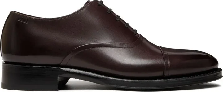 Scribe Un Oxford in Deep Burgundy Leather wide foot morphology