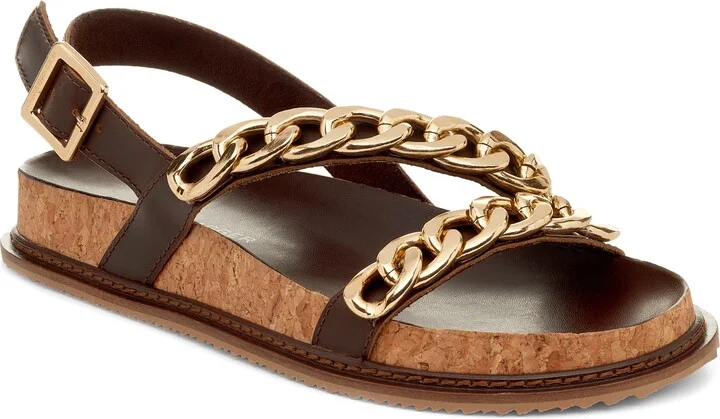 Script Slingback Sandal