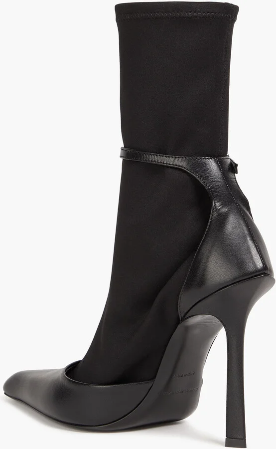 Scuba and leather sock boots - Image 3
