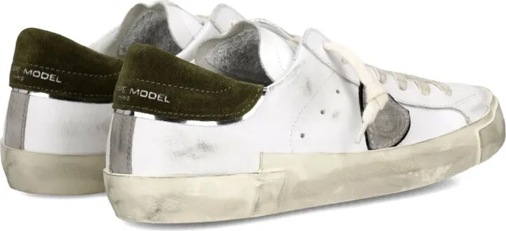 Scuffed Leather Sneakers - Image 3
