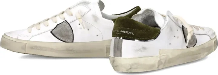 Scuffed Leather Sneakers - Image 4