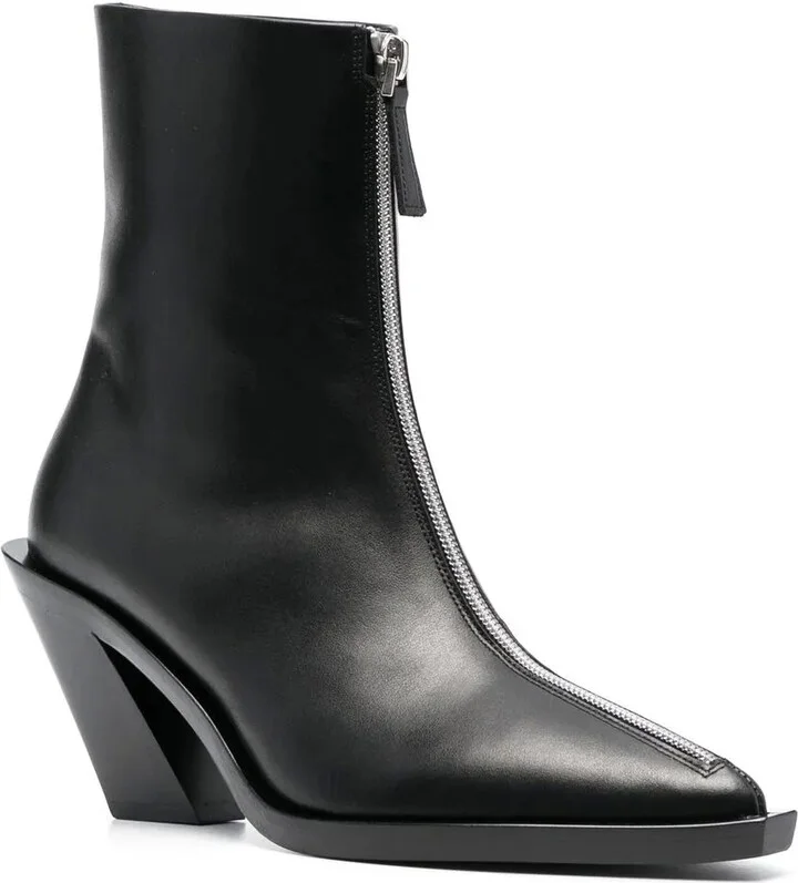 Sculpted 85mm Block-Heel Boots - Image 2