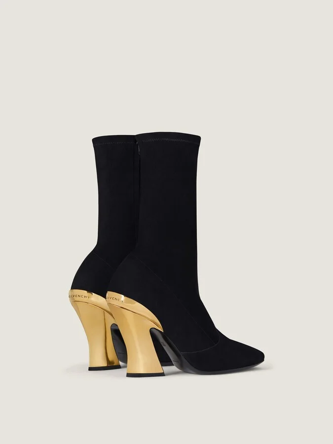 Sculpted ankle boots in suede - Image 5