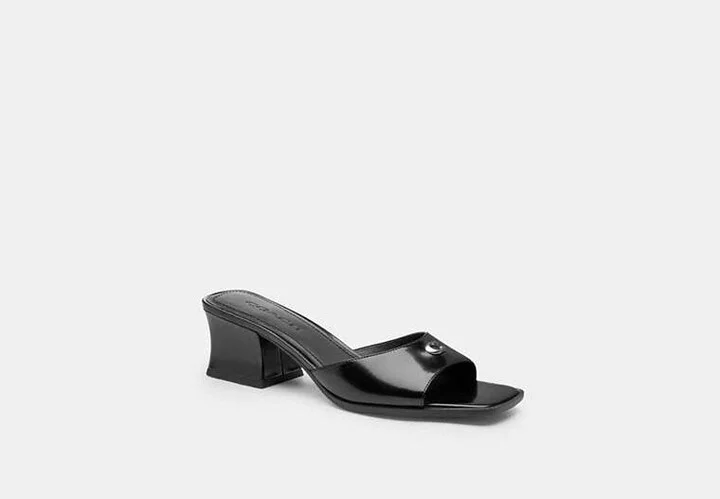 Sculpted C Block Heel Sandal