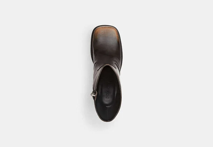 Sculpted C Bootie In Loved Leather - Image 5