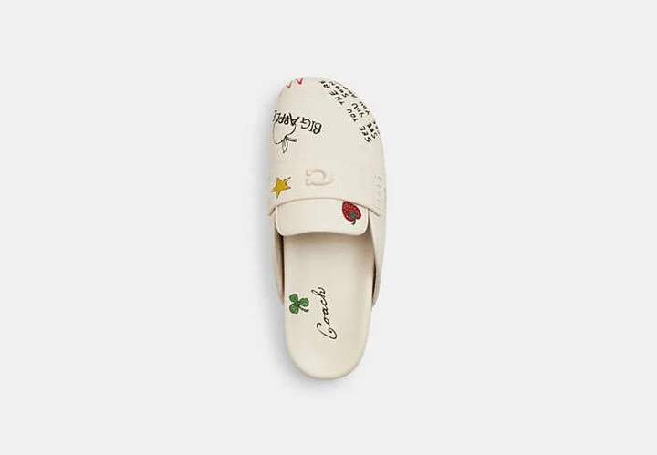 Sculpted C Clog With Sketch Print - Image 4