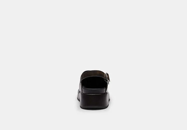 Sculpted C Platform Clog In Loved Leather - Image 4