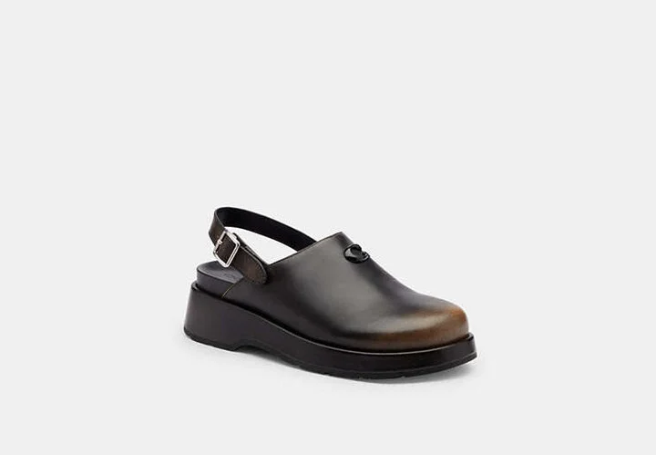 Sculpted C Platform Clog In Loved Leather