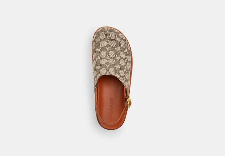 Sculpted C Platform Clog In Signature Textile Jacquard - Image 3