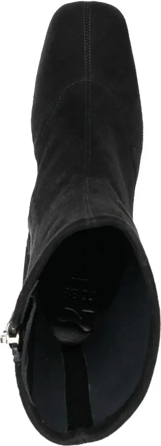 Sculpted-Heel Platform Ankle Boots - Image 4
