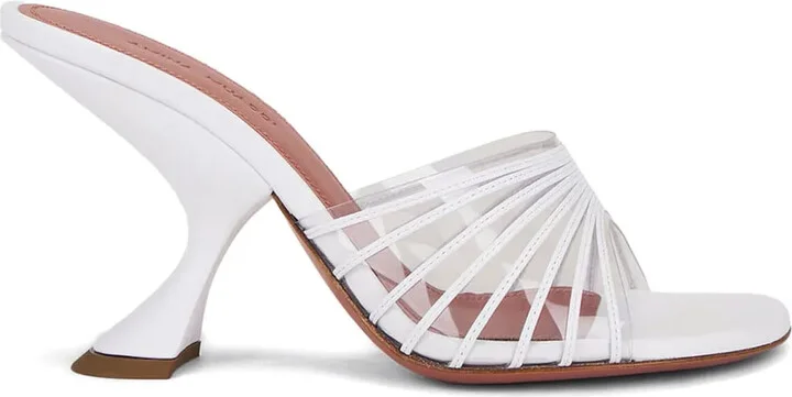 Sculpted-Heel Strap Mules