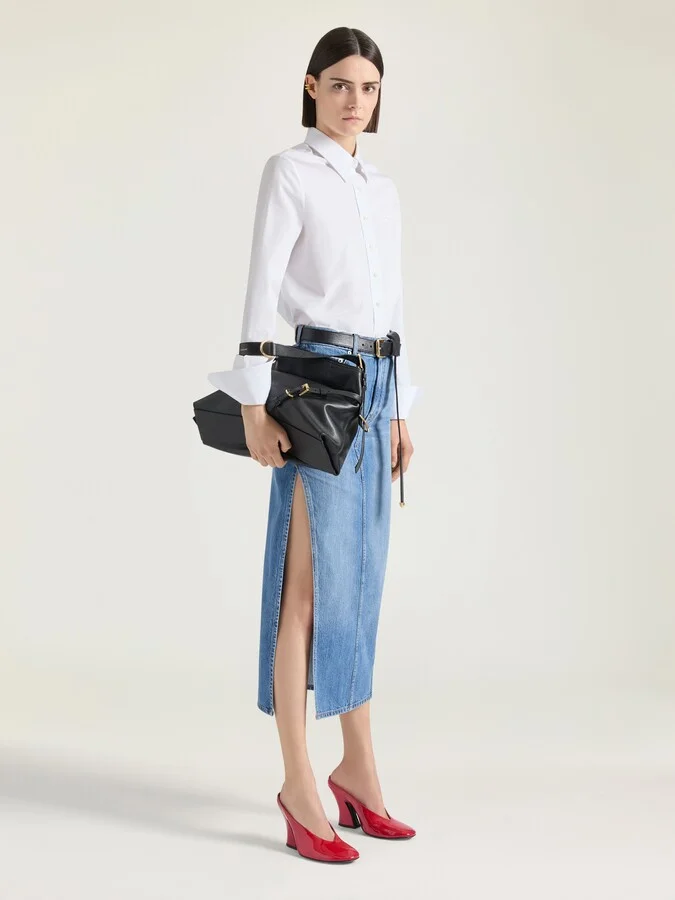 Sculpted heeled mules in patent leather - Image 10