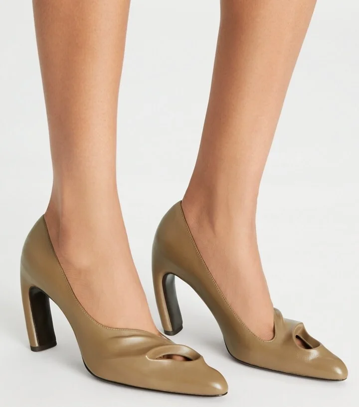 Sculpted Peep-Toe Pump - Image 2