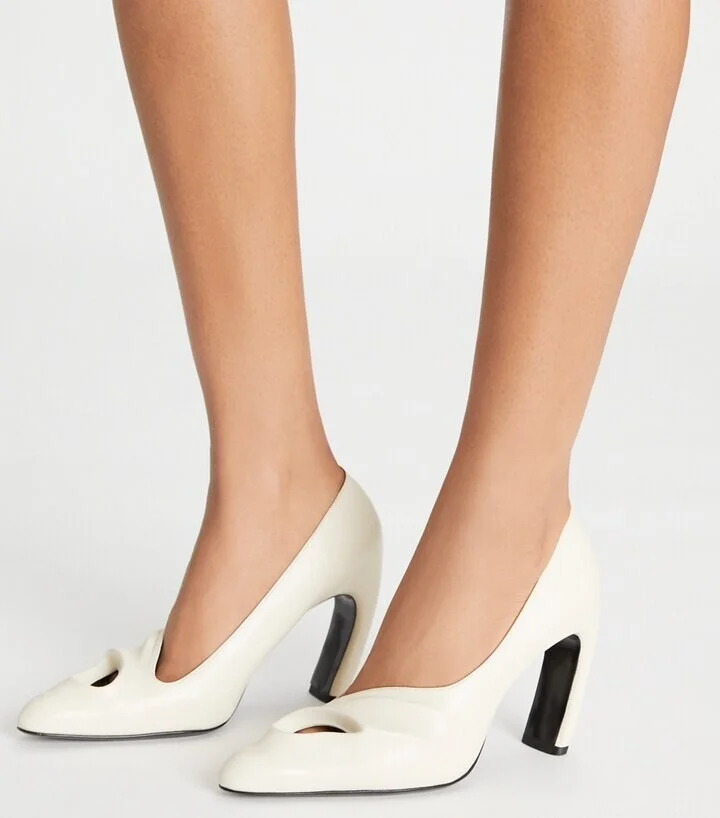 Sculpted Peep-Toe Pump - Image 8