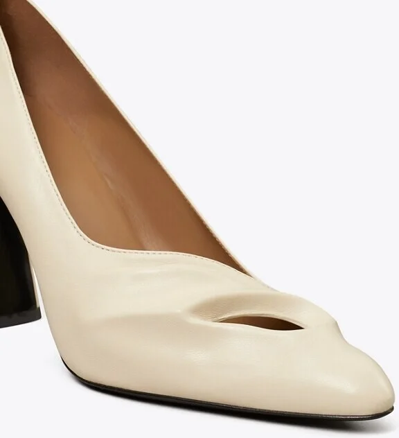 Sculpted Peep-Toe Pump - Image 10