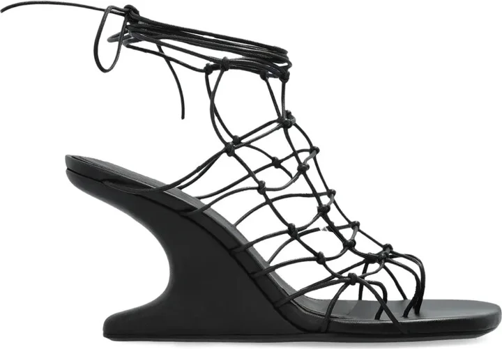 Sculpted-Wedge Sandals
