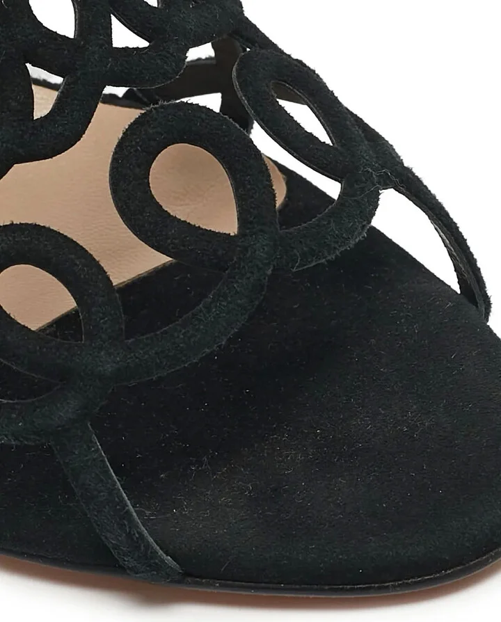Sculptural Strappy Heeled Sandals - Image 5