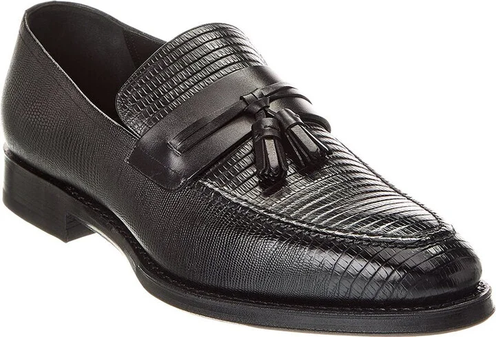 Scuvier Embossed Leather Loafer