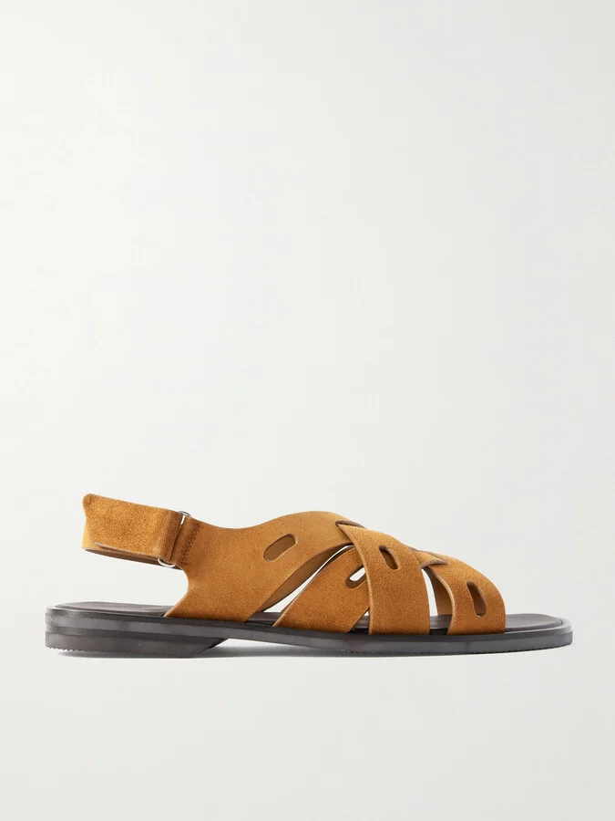 Seaford Cutout Suede Sandals
