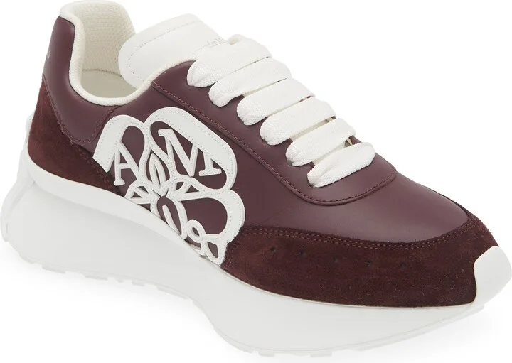 Burgundy/ White